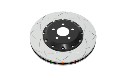 DBA 04-07 STi/2017 BRZ w/Perf. Pkg. 10 Hole Front Slotted 5000 Series 2/PC Rotor Assembled w/Blk Hat