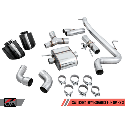 AWE Tuning 18-19 Audi TT RS Coupe 8S/MK3 2.5L Turbo SwitchPath Exhaust Conversion Kit