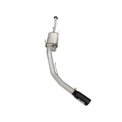 aFe MACHForce XP Exhaust 3in-3.5in SS Single Side Exit CB w/ Black Tips 15 Ford F150 V8 5.0L CC/SB