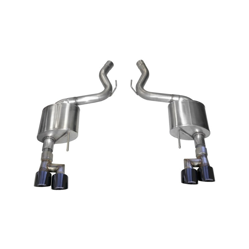 Corsa 18-19 Ford Mustang 5.0L V8 3in Sport Axle-Back Dual Rear Exit w/ 4in Black PVD Pro-Series Tips