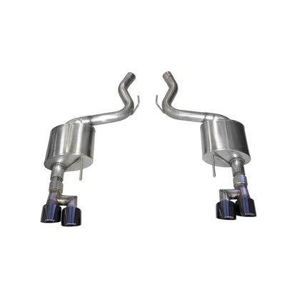 Corsa 18-19 Ford Mustang 5.0L V8 3in Sport Axle-Back Dual Rear Exit w/ 4in Black PVD Pro-Series Tips