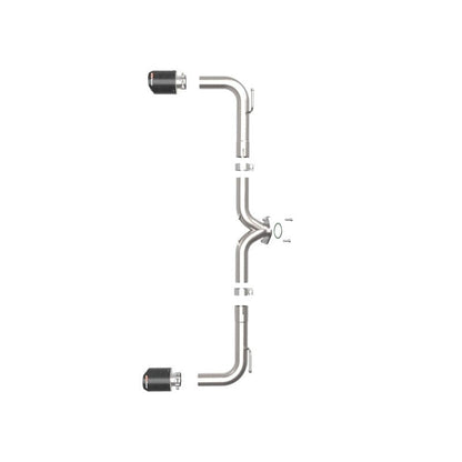 aFe Takeda 2-1/2in 304 SS Axle-Back Exhaust w/ Carbon Fiber Tips 14-18 Mazda 3 L4 2.0L/2.5L