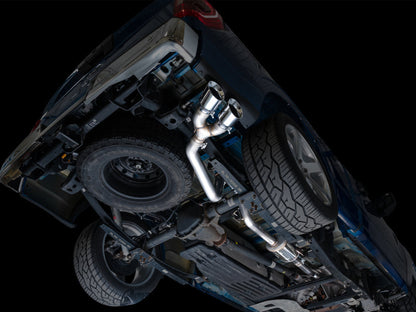 AWE 21-25 Ford F150 (14th Gen Reg Cab) Cat-Back Exhaust - 4.5in Dual Side Exit Chrome Tips