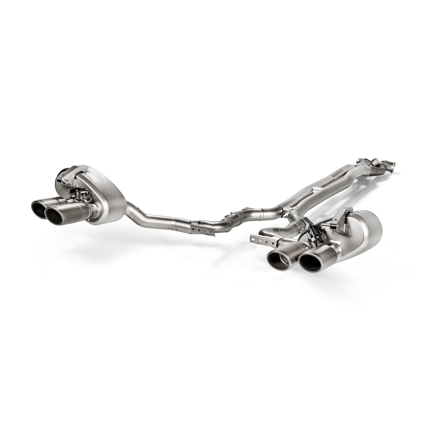 Akrapovič Evolution Line Catback Exhaust System (Titanium) w/o Tips - 2017-2024 Porsche Panamera Turbo