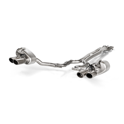 Akrapovič Evolution Line Catback Exhaust System (Titanium) w/o Tips - 2017-2024 Porsche Panamera Turbo