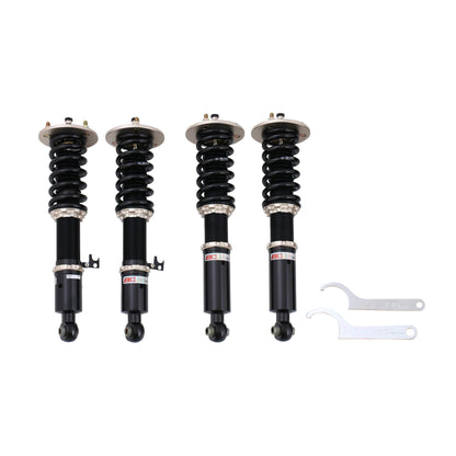 BC Racing coilovers on a white background