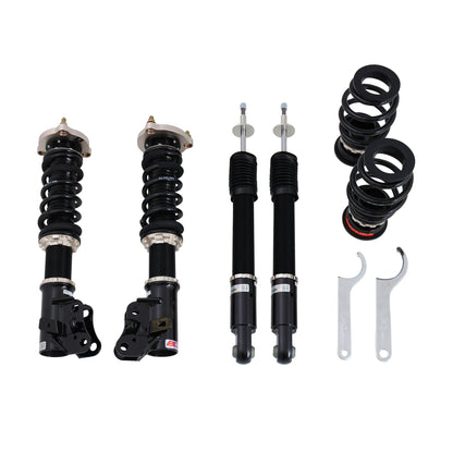 BC Racing coilovers on a white background