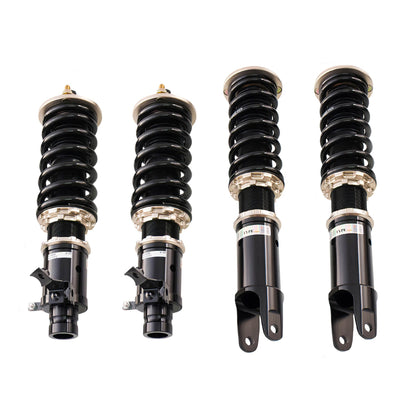 BC Racing coilovers on a white background