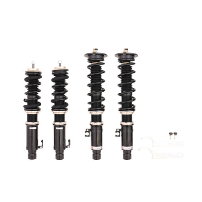 BC Racing coilovers on a white background