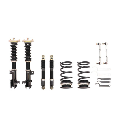 BC Racing coilovers on a white background