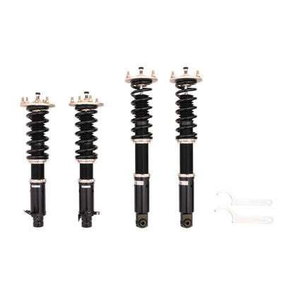 BC Racing coilovers on a white background