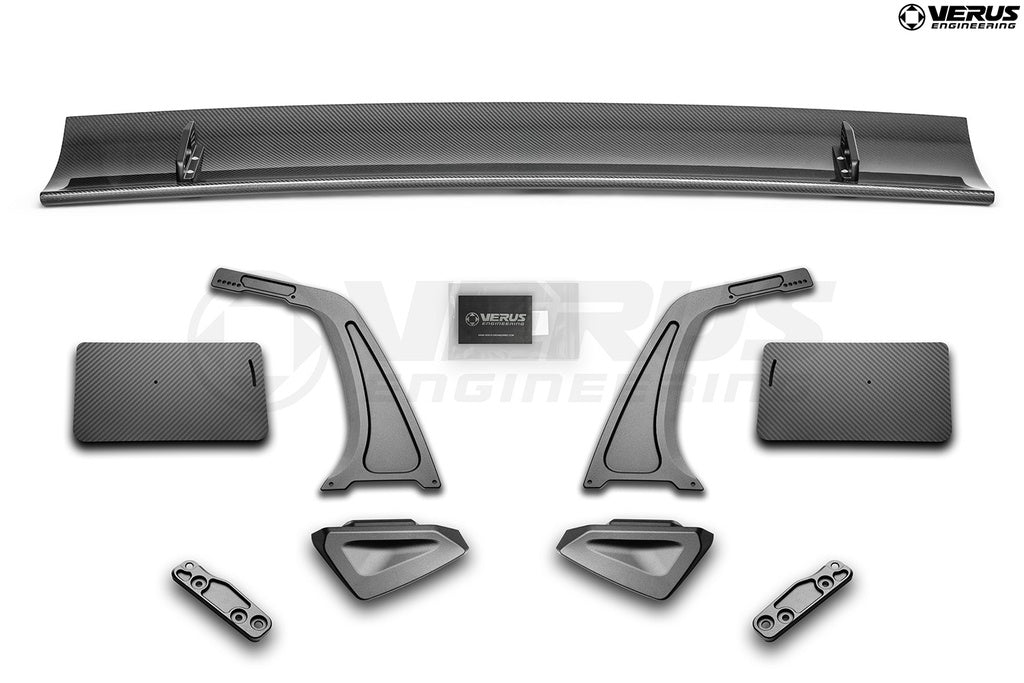 Verus - Swan Neck UCW Rear Wing Kit - Subaru BRZ/Toyota GR86 (ZN8/ZD8) - A0738A for 2022-2025 Subaru BRZ - front view