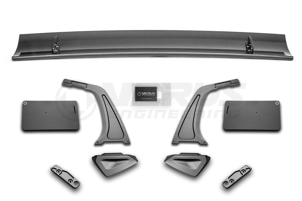 Verus - Swan Neck UCW Rear Wing Kit - Subaru BRZ/Toyota GR86 (ZN8/ZD8) - A0738A for 2022-2025 Subaru BRZ - angle view