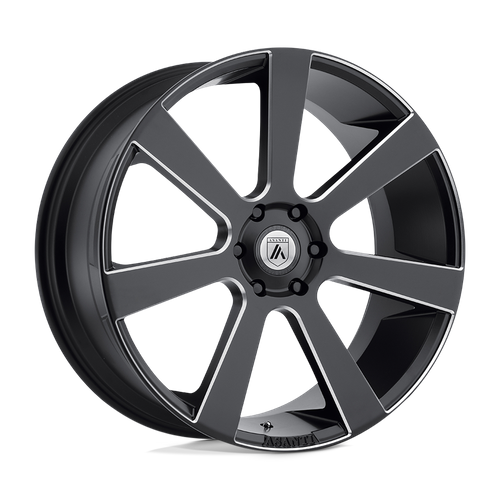 Asanti Black ABL-15 APOLLO Satin Black Milled 24x9 +15 5x120.65mm 72.6mm
