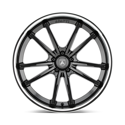 Asanti Black ABL-23 SIGMA Gloss Black W/ Chrome Lip 20x10.5 +38 5x112mm 72.6mm