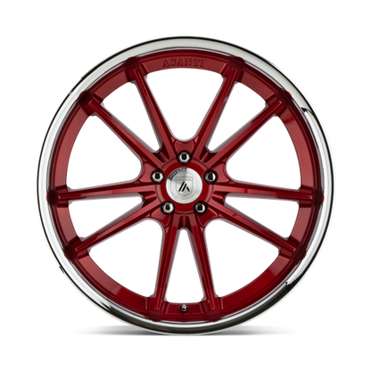Asanti Black ABL-23 SIGMA Candy Red W/ Chrome Lip 20x10.5 +38 5x114.3mm 72.6mm