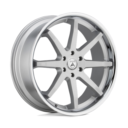 Asanti Black ABL-32 KAISER Brushed Silver W/ Chrome Lip 22x9.5 +30 6x139.7mm 100.3mm