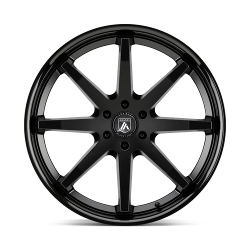 Asanti Black ABL-32 KAISER Satin Black W/ Gloss Black Lip 20x9 +30 6x135mm 87.1mm
