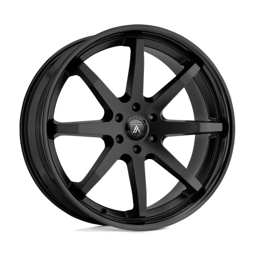 Asanti Black ABL-32 KAISER Satin Black W/ Gloss Black Lip 20x9 +30 6x135mm 87.1mm