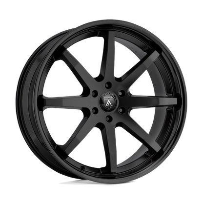 Asanti Black ABL-32 KAISER Satin Black W/ Gloss Black Lip 20x9 +30 6x135mm 87.1mm