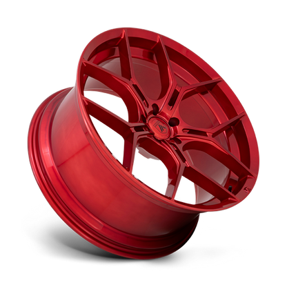 Asanti Black ABL-37 MONARCH Candy Red 22x9 +25 5x112mm 72.6mm