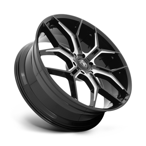 Asanti Black ABL-38 MONARCH TRUCK Gloss Black Milled 22x9.5 +38 6x135mm 87.1mm