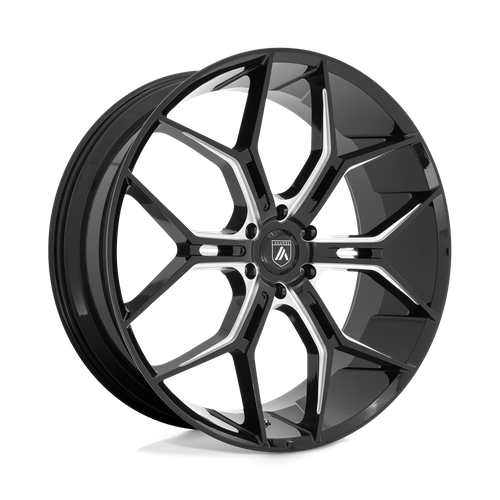 Asanti Black ABL-38 MONARCH TRUCK Gloss Black Milled 22x9.5 +20 6x139.7mm 106.1mm