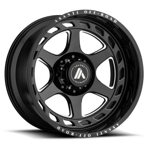 Asanti Off Road AB816 ANVIL Gloss Black Milled 20x10 -18 6x139.7mm 106.1mm