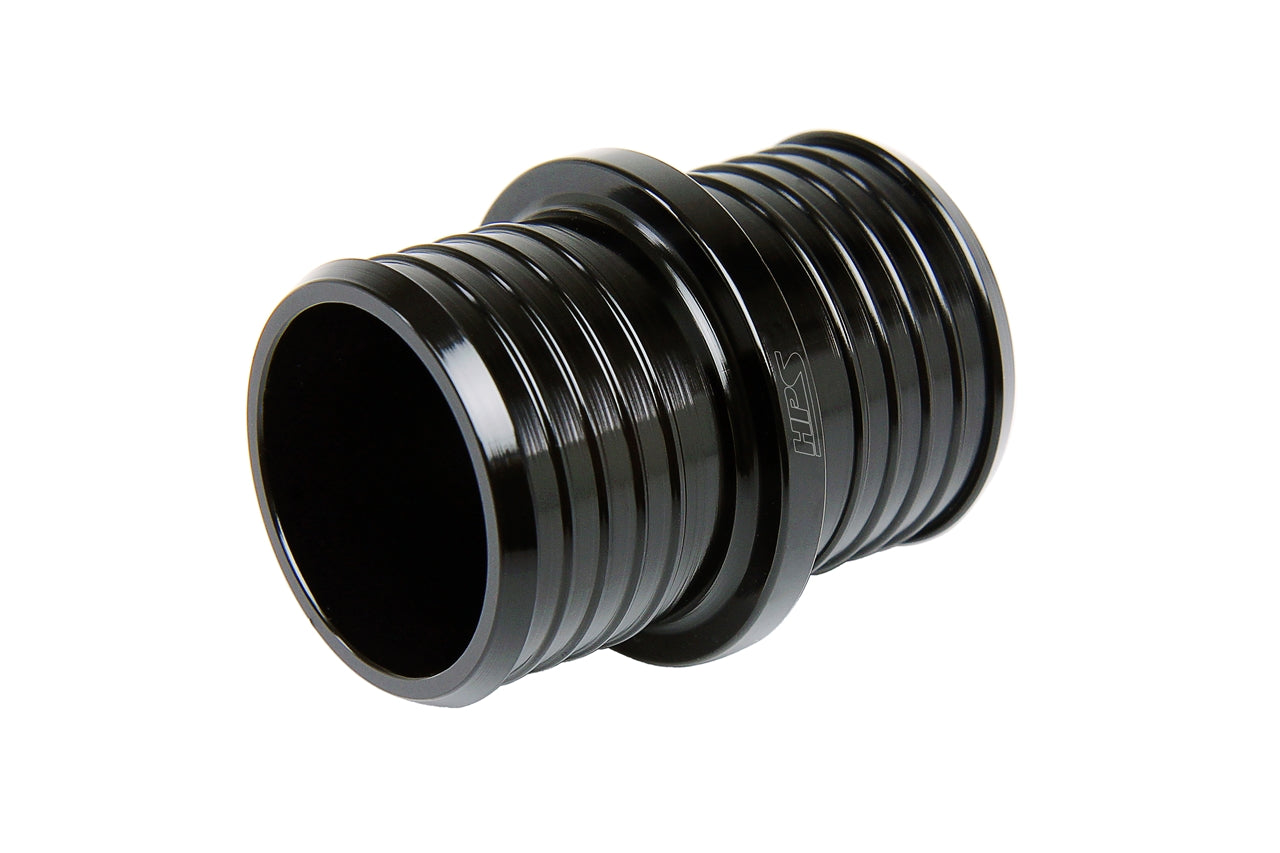 HPS Black Billet 6061 Aluminum Joiner Hose Union Connector for heater radiator coolant hose