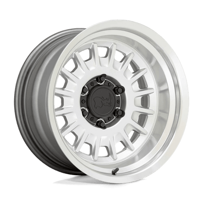 Black Rhino ALISO Gloss Silver W/ Mirror Cut 17x9 -38 6x139.7mm 106.1mm