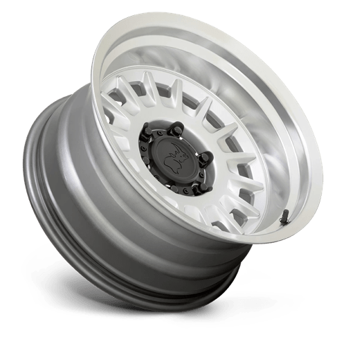 Black Rhino ALISO Gloss Silver W/ Mirror Cut 18x9 +12 5x150mm 110.1mm