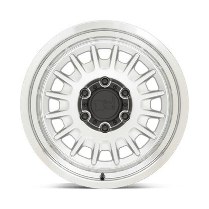 Black Rhino ALISO Gloss Silver W/ Mirror Cut 18x9 +12 5x150mm 110.1mm
