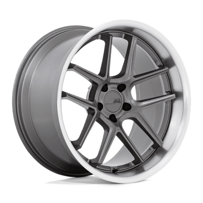 American Racing AR942 BISHOP Matte Gunmetal W/ Machined Lip 20x11 +22 5x115mm 71.5mm