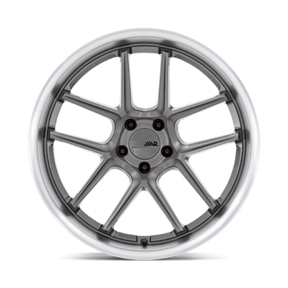 American Racing AR942 BISHOP Matte Gunmetal W/ Machined Lip 20x9.5 +15 5x115mm 71.5mm
