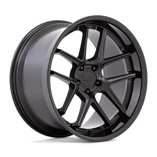 American Racing AR942 BISHOP Matte Black W/ Gloss Black Lip 20x11 +22 5x115mm 71.5mm