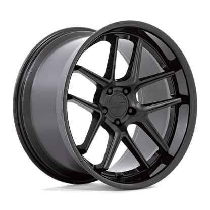American Racing AR942 BISHOP Matte Black W/ Gloss Black Lip 20x11 +22 5x115mm 71.5mm
