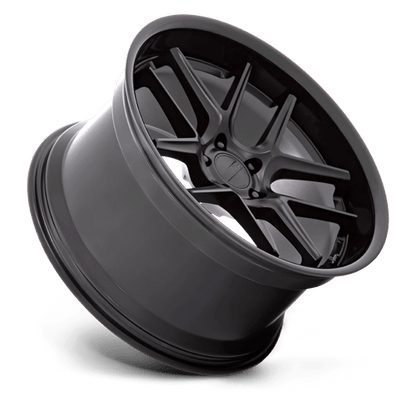 American Racing AR942 BISHOP Matte Black W/ Gloss Black Lip 20x11 +22 5x115mm 71.5mm