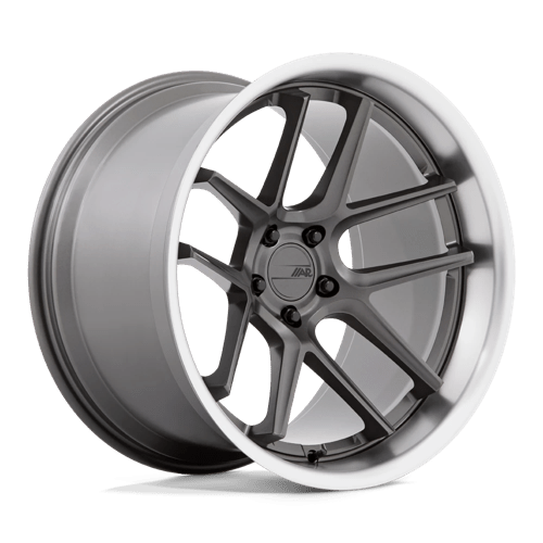 American Racing AR942 BISHOP Matte Gunmetal W/ Machined Lip 20x12 +6 5x115mm 71.5mm