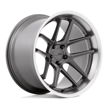 American Racing AR942 BISHOP Matte Gunmetal W/ Machined Lip 20x12 +6 5x115mm 71.5mm