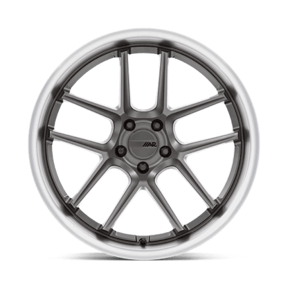 American Racing AR942 BISHOP Matte Gunmetal W/ Machined Lip 20x12 +6 5x115mm 71.5mm