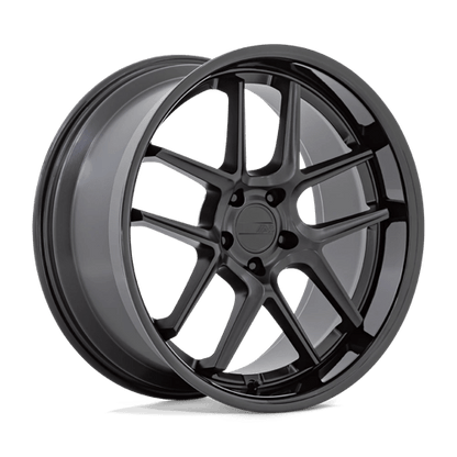 American Racing AR942 BISHOP Matte Black W/ Gloss Black Lip 20x11 -6 5x115mm 71.5mm