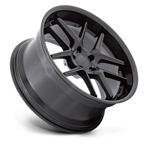 American Racing AR942 BISHOP Matte Black W/ Gloss Black Lip 20x12 +6 5x115mm 71.5mm