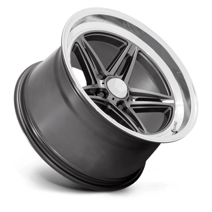American Racing VN514 GROOVE Anthracite W/ Diamond Cut Lip 18x10 0 5x114.3mm 72.6mm