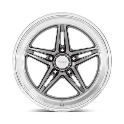 American Racing VN514 GROOVE Anthracite W/ Diamond Cut Lip 18x10 0 5x114.3mm 72.6mm