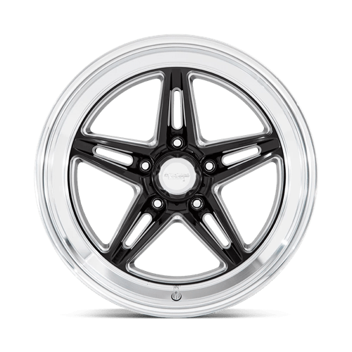 American Racing VN514 GROOVE Gloss Black W/ Diamond Cut Lip 18x7 0 5x120.65mm 72.6mm