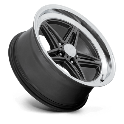 American Racing VN514 GROOVE Anthracite W/ Diamond Cut Lip 20x8.5 +6 5x120.65mm 72.6mm