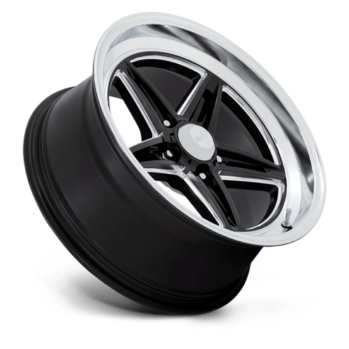 American Racing VN514 GROOVE Gloss Black W/ Diamond Cut Lip 18x10 +12 5x120.65mm 72.6mm