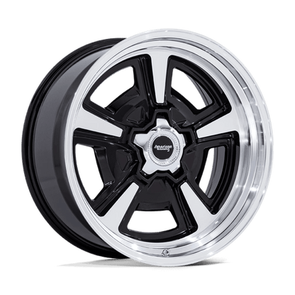 American Racing VN517 MARAUDER Gloss Black Mch W/ Dia-cut Lip 22x10 +6 5x120.65mm 72.6mm