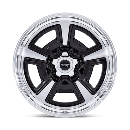American Racing VN517 MARAUDER Gloss Black Mch W/ Dia-cut Lip 18x9 0 5x127mm 78.1mm