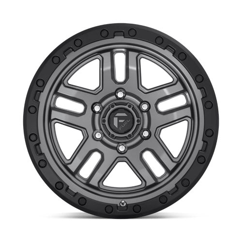 Fuel Offroad D701 AMMO Matte Gunmetal Black Bead Ring 18x9 -12 6x139.7mm 106.1mm